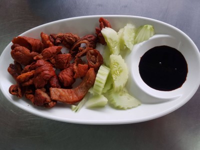 เมนูของร้าน ซ้งเป็ดพะโล้ สี่แยกวังหิน